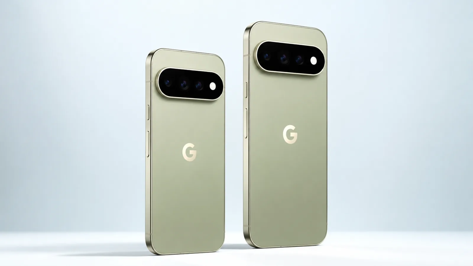 Google Pixel 11 Pro und Pixel 11 Pro XL in hellgrüner Ausführung